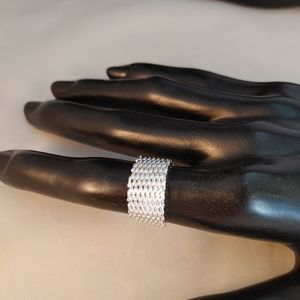 NWOT sterling silver mesh ring